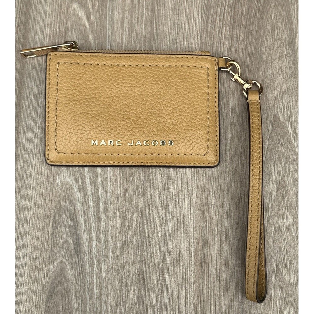 Marc Jacobs Groove Top Zip Wristlet Brown Card Holder S102L01RE22